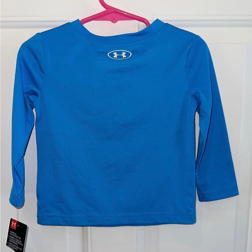NWT Under Armour Boys 12 Month Long Sleeve Blue - Picture 4 of 4